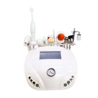 Au-8210 Multifunctional Skin Care Machine Ultrasonic Facial Massager High Frequency Acne Brush Cleanser/Galvanic Vacuum